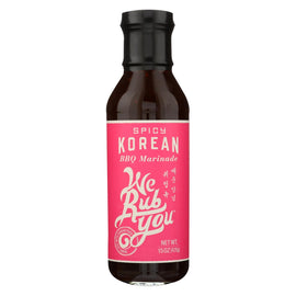 We Rub You Bbq Marinada - Spicy Korean - Case Of 6 - 15 Oz.