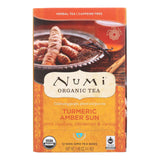 Numi Tea - Organic - Turmeric - Amber Sun - 12 Bags - Case Of 6