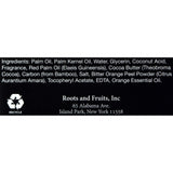 Roots And Fruits Bar Soap - Black Soap - Cocoa Butter And Orange Peel - 5 Oz