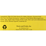 Roots And Fruits Bar Soap - Apple Cider Vinegar And Honey - 5 Oz