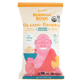 Lesser Evil Popcorn - Classic Cheddah - Case Of 18 - 0.88 Oz.