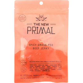 The New Primal Beef Jerky - Spicy - Gluten Free - 2 Oz - Case Of 8