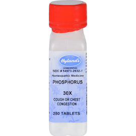 Hylands Homeopathic Phosphorus 30x - Cough And Sore Throat - 250 Tablets