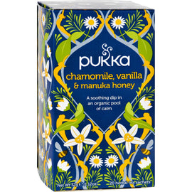 Pukka Herbal Teas Tea - Organic - Chamomile Vanilla And Manuka Honey - 20 Bags - Case Of 6