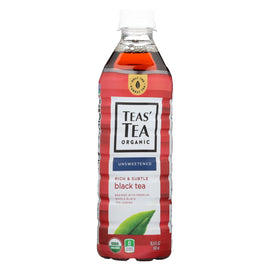 Tea's Organic Black Tea - Unsweetened - Case Of 12 - 16.9 Fl Oz.