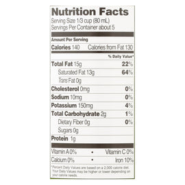 More Than Fair Organic Coconut Milk - Classic Unsweetened - Case Of 12 - 13.5 Fl Oz.