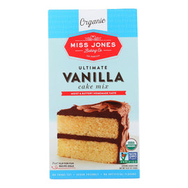 Miss Jones Baking Cake Mix - Vanilla - Case Of 6 - 15.87 Oz.