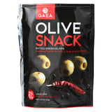 Gaea Olives - Green - Pitted - With Chili And Black Pepper - Snack Pack - 2.3 Oz - Case Of 8
