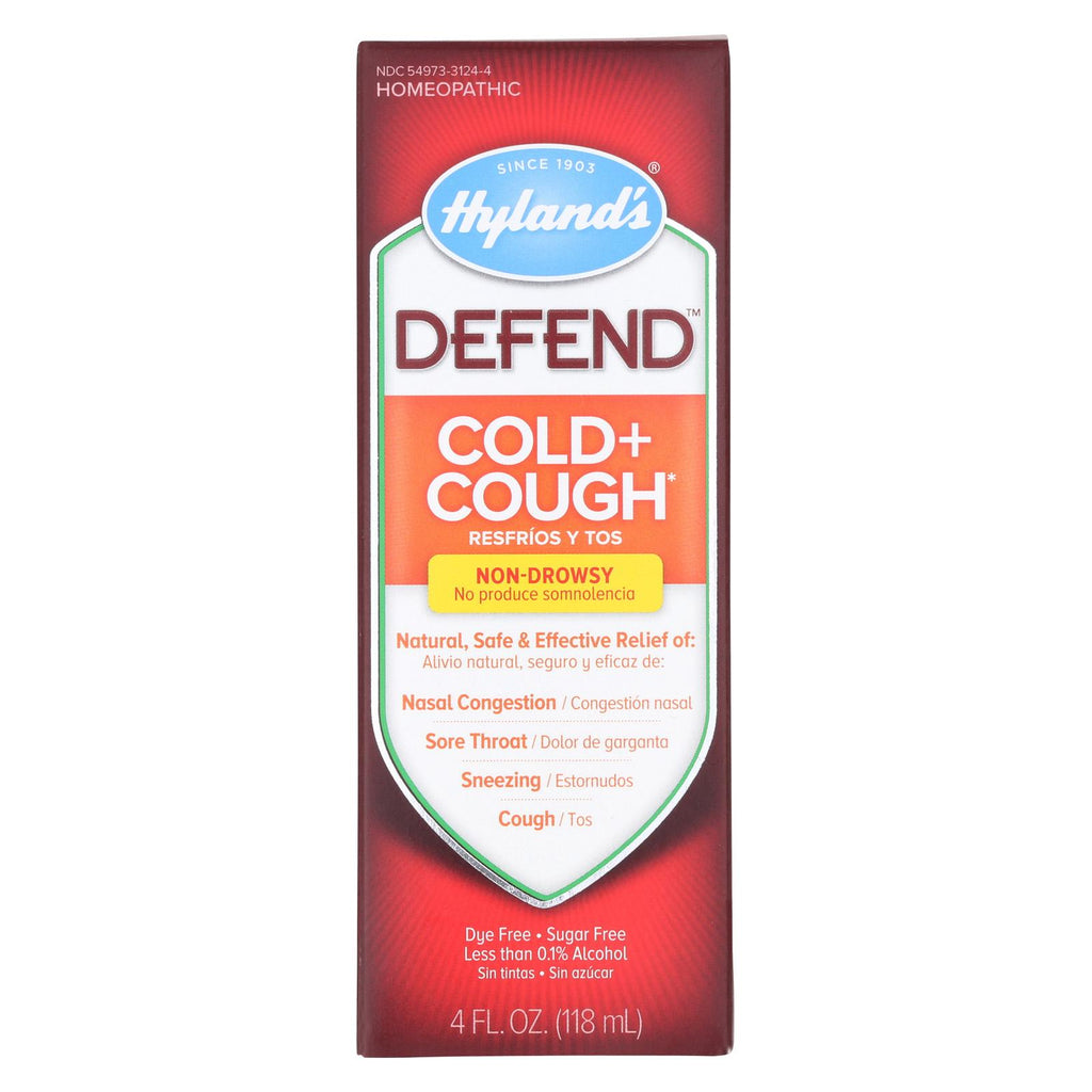 Hylands Homeopathic Hyland's Defend - Cold And Cough - 4 Fl Oz.