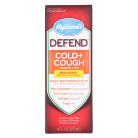 Hylands Homeopathic Hyland's Defend - Cold And Cough - 4 Fl Oz.