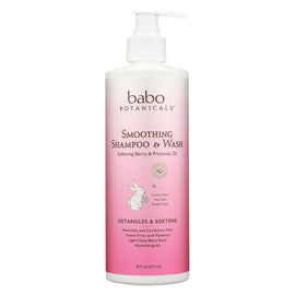 Babo Botanicals - Shampoo - Softening Berry And Primrose Oil - Case Of 1 - 16 Fl Oz.