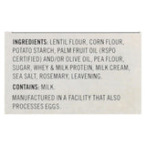 Saffron Road Lentil Crackers - Rosemary Herb - Case Of 6 - 4.5 Oz