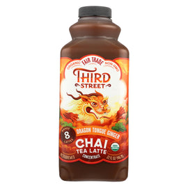 Third St Chai - Dragon Tongue Ginger - Case Of 6 - 32 Fl Oz.