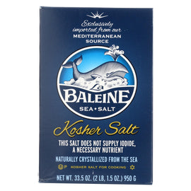 La Baleine Sea Salt - Kosher - Case Of 6 - 33.5 Oz.
