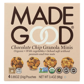Made Good Granola Minis - Chocolate Chip - Case Of 6 - 3.4 Oz.