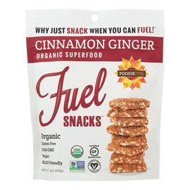 Foodie Fuel Snacks - Cinnamon Ginger - Case Of 6 - 4 Oz.