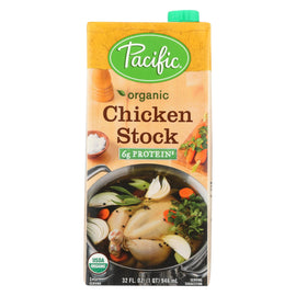 Pacific Natural Foods Simply Stock - Chicken - Case Of 12 - 32 Fl Oz.