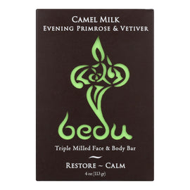 Bedu Face And Body Bar - Evening Primrose And Vetiver - Case Of 6 - 4 Oz.