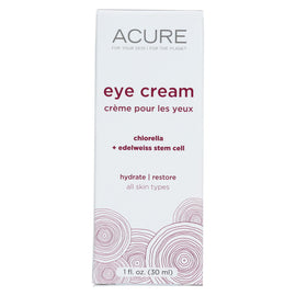 Acure Eye Cream - Chlorella And Edelweiss Stem Cell - 1 Fl Oz.