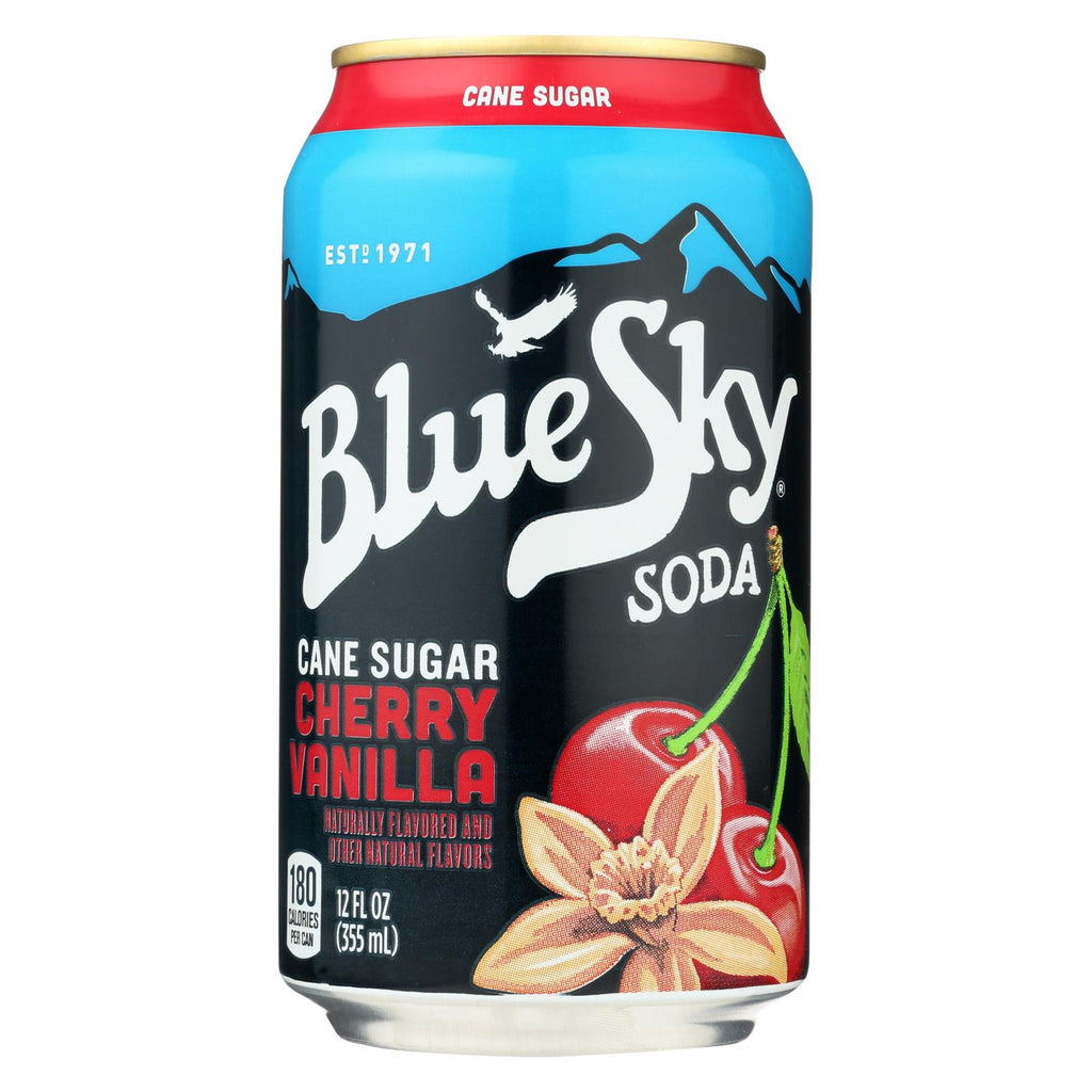Blue Sky - Natural Soda - Cherry Vanilla Cream - Case Of 4 - 12 Oz.