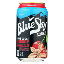 Blue Sky - Natural Soda - Cherry Vanilla Cream - Case Of 4 - 12 Oz.