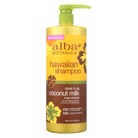Alba Botanica - Hawaiian Shampoo - Drink It Up Coconut Milk - 32 Fl Oz