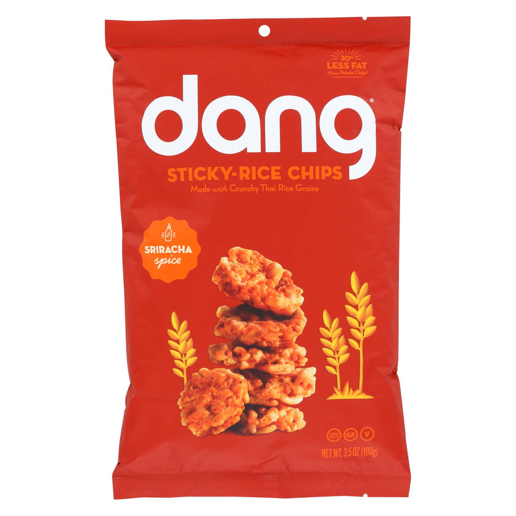 Dang - Sticky Rice Chips - Sriracha - Case Of 12 - 3.50 Oz
