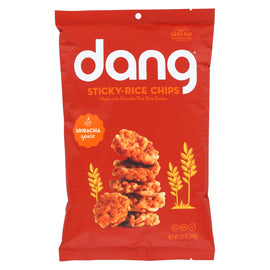 Dang - Sticky Rice Chips - Sriracha - Case Of 12 - 3.50 Oz