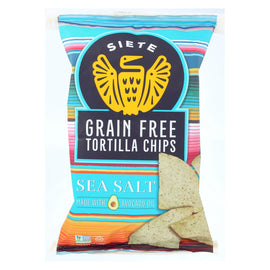 Siete Tortilla Chip - Sea Salt - Case Of 12 - 5 Oz