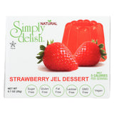 Simply Delish Jel Dessert - Strawberry - Case Of 6 - 1.6 Oz.