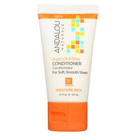 Andalou Naturals Conditioner - Argan Oil And Shea - Case Of 6 - 1.7 Fl Oz.