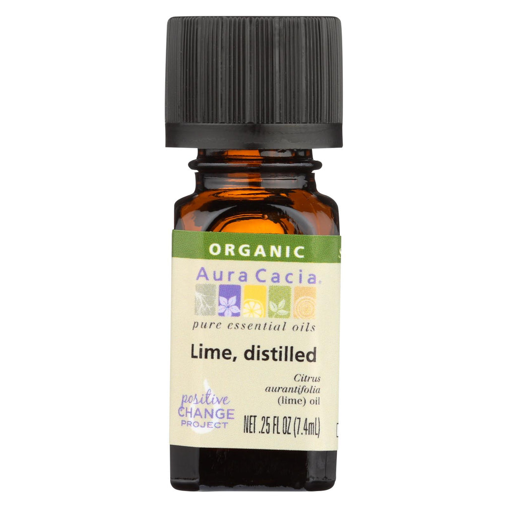 Aura Cacia - Organic Essential Oil - Lime - .25 Fl Oz