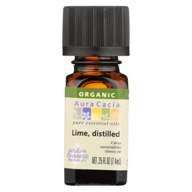 Aura Cacia - Organic Essential Oil - Lime - .25 Fl Oz