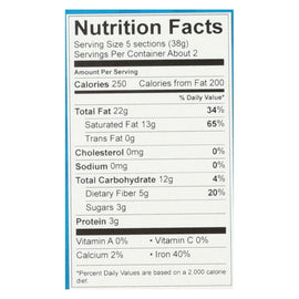Alter Eco Americas Organic Chocolate Bar - Dark Super Blackout - Case Of 12 - 2.65 Oz