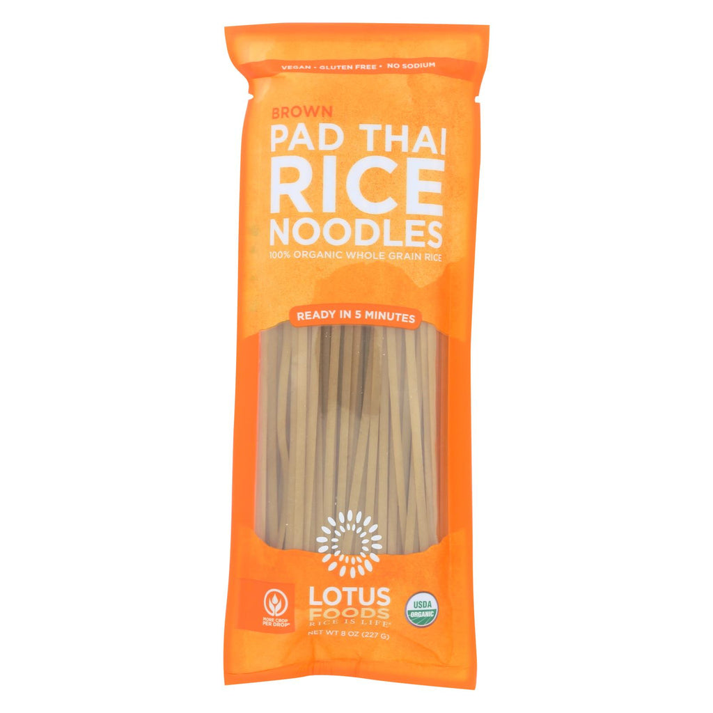 Lotus Foods Noodles - Organic - Brown Rice Pad Thai - Case Of 8 - 8 Oz
