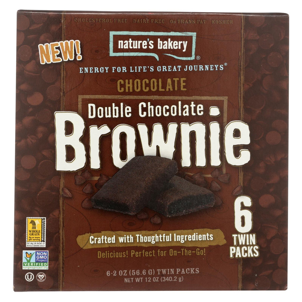 Nature's Bakery Stone Ground Whole Wheat - Double Chocolate Brownie - Case Of 6 - 12 Oz.