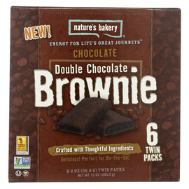Nature's Bakery Stone Ground Whole Wheat - Double Chocolate Brownie - Case Of 6 - 12 Oz.