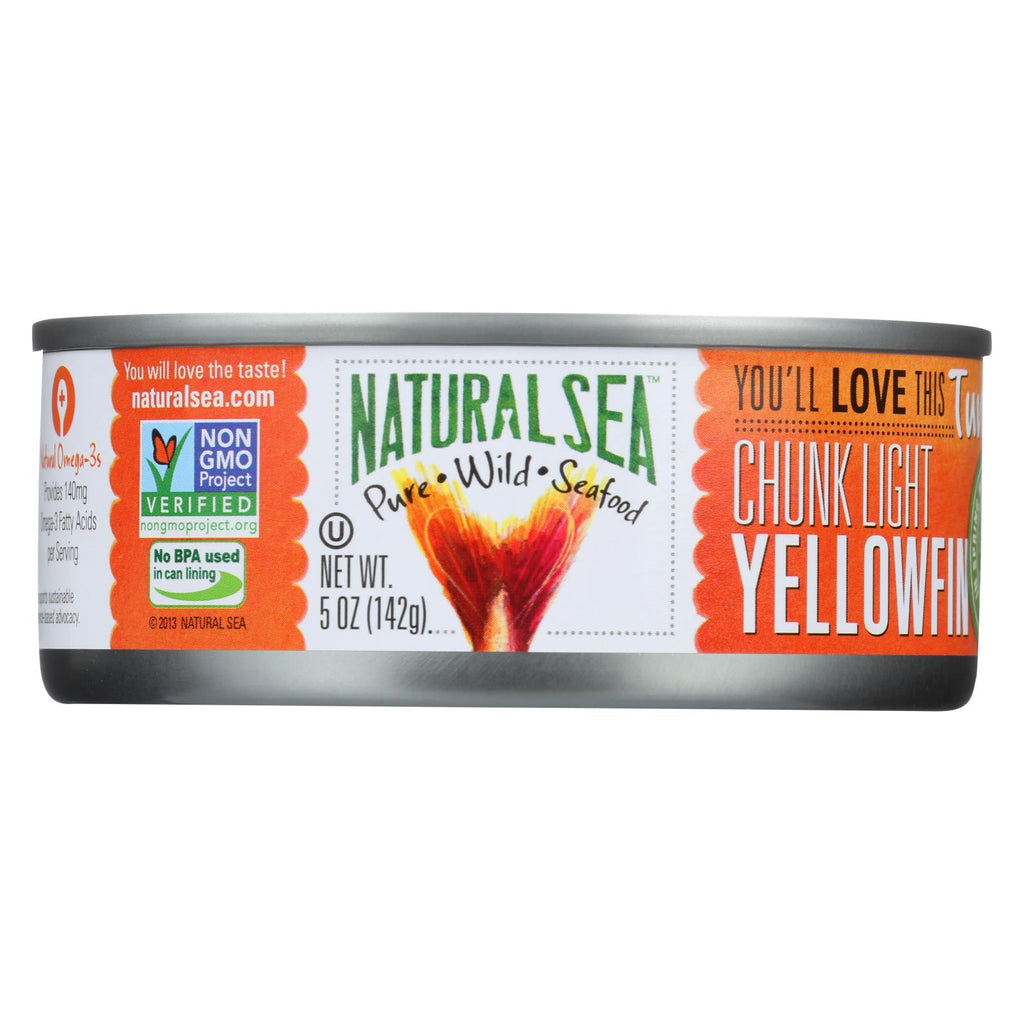 Natural Sea Wild Yellowfin Tuna - With Sea Salt - 5 Oz.