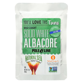 Natural Sea Wild Albacore Tuna Pouch - With Sea Salt - 3 Oz.