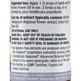Nature's Answer Mullein Flower Alcohol Free - 1 Fl Oz