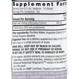 Nature's Answer Sage - 1 Oz