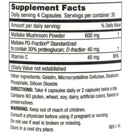 Mushroom Wisdom Maitake D-fraction - 120 Capsules