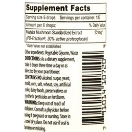 Mushroom Wisdom Maitake D-fraction Pro 4x Liquid - 1 Oz