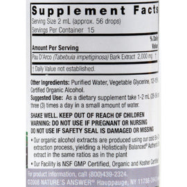 Nature's Answer Pau D' Arco Inner Bark - 1 Fl Oz