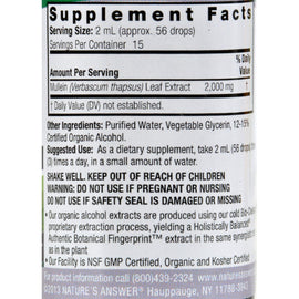 Nature's Answer Mullein Leaf - 1 Fl Oz