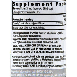 Nature's Answer Fennel Seed - 1 Fl Oz