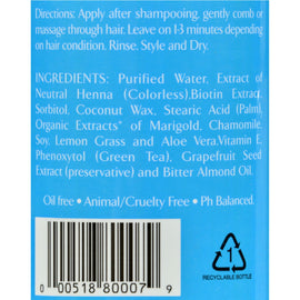 Rainbow Research Herbal Conditioner Henna And Biotin - 8 Fl Oz