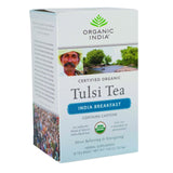 Organic India Organic Tulsi Tea - India Breakfast - 18 Tea Bags - Case Of 7
