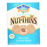 Blue Diamond Nut Thins - Pecan - Case Of 12 - 4.25 Oz.