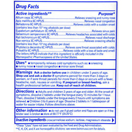 Boiron Coldcalm Cold - 60 Tablets